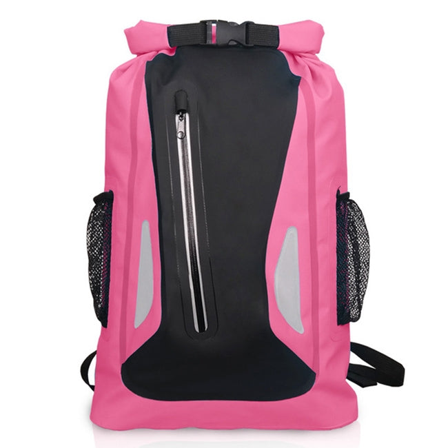 Wasserdichte Outdoor-Trockentasche mit doppelten Schultergurten, PVC-Sacktasche, Fassungsvermögen: 25L