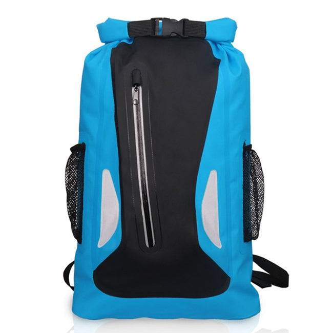 Wasserdichte Outdoor-Trockentasche mit doppelten Schultergurten, PVC-Sacktasche, Fassungsvermögen: 25L