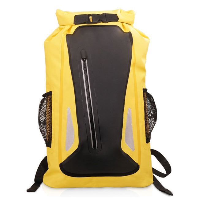Wasserdichte Outdoor-Trockentasche mit doppelten Schultergurten, PVC-Sacktasche, Fassungsvermögen: 25L