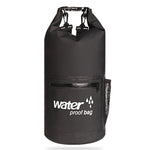 Wasserdichter Outdoor-Trockensack mit doppelten Schultergurten, PVC-Fasstasche, Fassungsvermögen: 10L