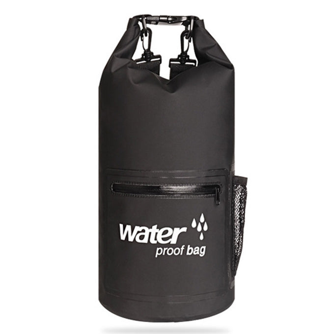 Wasserdichter Outdoor-Trockensack mit doppelten Schultergurten, PVC-Fasstasche, Fassungsvermögen: 10L