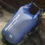 Wasserdichte Outdoor-Einzelschulter-Trockentasche, PVC-Fassbeutel, Fassungsvermögen: 5 l, 5 l