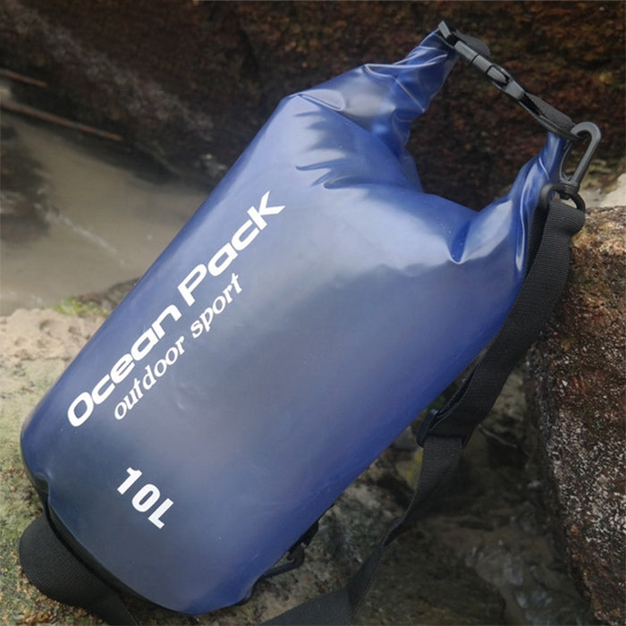Wasserdichte Outdoor-Schulter-Trockentasche, PVC-Trockensack, Kapazität: 10 l, 10 l