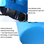 Outdoor Waterproof Single Shoulder Bag Dry Sack PVC Barrel Bag, Capacity: 15L, Capacity: 15L (Orange), Capacity: 15L (Pink), Capacity: 15L (Green), Capacity: 15L (Sky Blue), Capacity: 15L (Yellow), Capacity: 15L (Black), Capacity: 15L (Dark Blue)