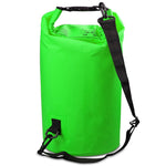 Outdoor Waterproof Double Shoulder Bag Dry Sack PVC Barrel Bag, Capacity: 30L, Capacity: 30L (Green), Capacity: 30L (Sky Blue), Capacity: 30L (Yellow), Capacity: 30L (Black), Capacity: 30L (Dark Blue), Capacity: 30L (Orange), Capacity: 30L (Pink)
