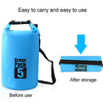 Outdoor Waterproof Double Shoulder Bag Dry Sack PVC Barrel Bag, Capacity: 30L, Capacity: 30L (Green), Capacity: 30L (Sky Blue), Capacity: 30L (Yellow), Capacity: 30L (Black), Capacity: 30L (Dark Blue), Capacity: 30L (Orange), Capacity: 30L (Pink)