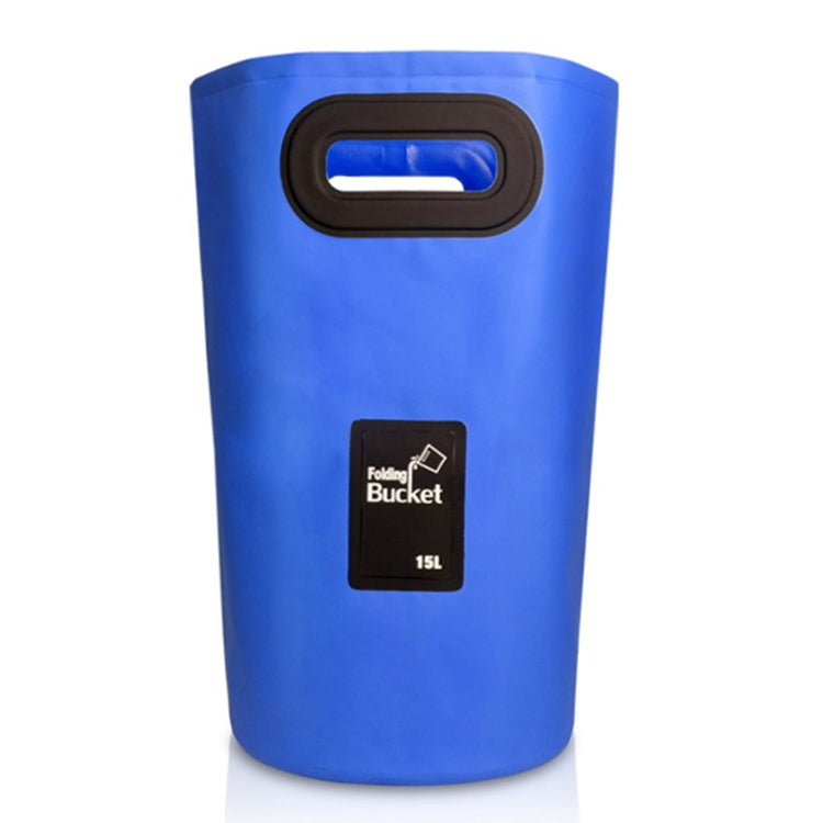Outdoor Tragbare Klappspüle PVC Faltbarer Eimer, Fassungsvermögen: 15L, 15L Orange, 15L Grün, 15L Rosenrot, 15L Himmelblau, 15L Gelb, 15L Schwarz, 15L Dunkelblau