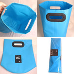 Outdoor Tragbare Klappspüle PVC Faltbarer Eimer, Fassungsvermögen: 15L, 15L Orange, 15L Grün, 15L Rosenrot, 15L Himmelblau, 15L Gelb, 15L Schwarz, 15L Dunkelblau