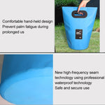 Outdoor Tragbare Klappspüle PVC Faltbarer Eimer, Fassungsvermögen: 15L, 15L Orange, 15L Grün, 15L Rosenrot, 15L Himmelblau, 15L Gelb, 15L Schwarz, 15L Dunkelblau