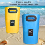 Outdoor Tragbare Klappspüle PVC Faltbarer Eimer, Fassungsvermögen: 15L, 15L Orange, 15L Grün, 15L Rosenrot, 15L Himmelblau, 15L Gelb, 15L Schwarz, 15L Dunkelblau