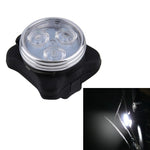 COB Lampenperle 160LM Weißes Licht USB Aufladung Vier-Gang Wasserdichtes Fahrrad Front- / Rücklicht Set, Weißes Licht