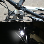 COB Lampenperle 160LM Weißes Licht USB Aufladung Vier-Gang Wasserdichtes Fahrrad Front- / Rücklicht Set, Weißes Licht