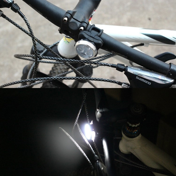 COB Lampenperle 160LM Weißes Licht USB Aufladung Vier-Gang Wasserdichtes Fahrrad Front- / Rücklicht Set, Weißes Licht