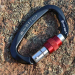 XINDA XD-Q9628 Professioneller Kletterkarabiner D-förmiger Master Lock Sicherheitsverschluss Outdoor Kletterausrüstung Zubehör, XD-Q9628 (Schwarz), XD-Q9628 (Orange), XD-Q9628 (Blau)