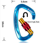 XINDA XD-Q9628 Professioneller Kletterkarabiner D-förmiger Master Lock Sicherheitsverschluss Outdoor Kletterausrüstung Zubehör, XD-Q9628 (Schwarz), XD-Q9628 (Orange), XD-Q9628 (Blau)
