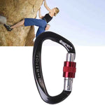 XINDA XD-Q9628 Professioneller Kletterkarabiner D-förmiger Master Lock Sicherheitsverschluss Outdoor Kletterausrüstung Zubehör, XD-Q9628 (Schwarz), XD-Q9628 (Orange), XD-Q9628 (Blau)