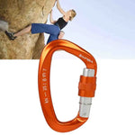 XINDA XD-Q9628 Professioneller Kletterkarabiner D-förmiger Master Lock Sicherheitsverschluss Outdoor Kletterausrüstung Zubehör, XD-Q9628 (Schwarz), XD-Q9628 (Orange), XD-Q9628 (Blau)