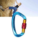 XINDA XD-Q9628 Professioneller Kletterkarabiner D-förmiger Master Lock Sicherheitsverschluss Outdoor Kletterausrüstung Zubehör, XD-Q9628 (Schwarz), XD-Q9628 (Orange), XD-Q9628 (Blau)