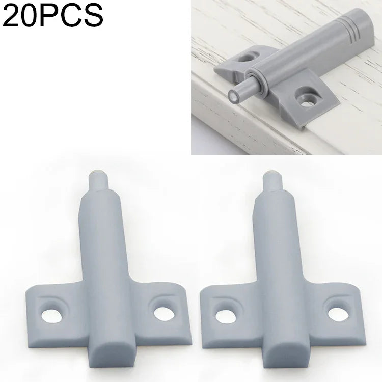 20 Stück Flugzeugform-Puffer für Schranktüren, Antikollisionsdämpfer, Stoßdämpfer, Puffer (Grau), Puffer (Weiß)