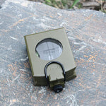 GoldGood K4074 Outdoor Multifunktions-Militärreise-Geologie-Taschen-Prismenkompass mit Leuchtanzeige, K4074