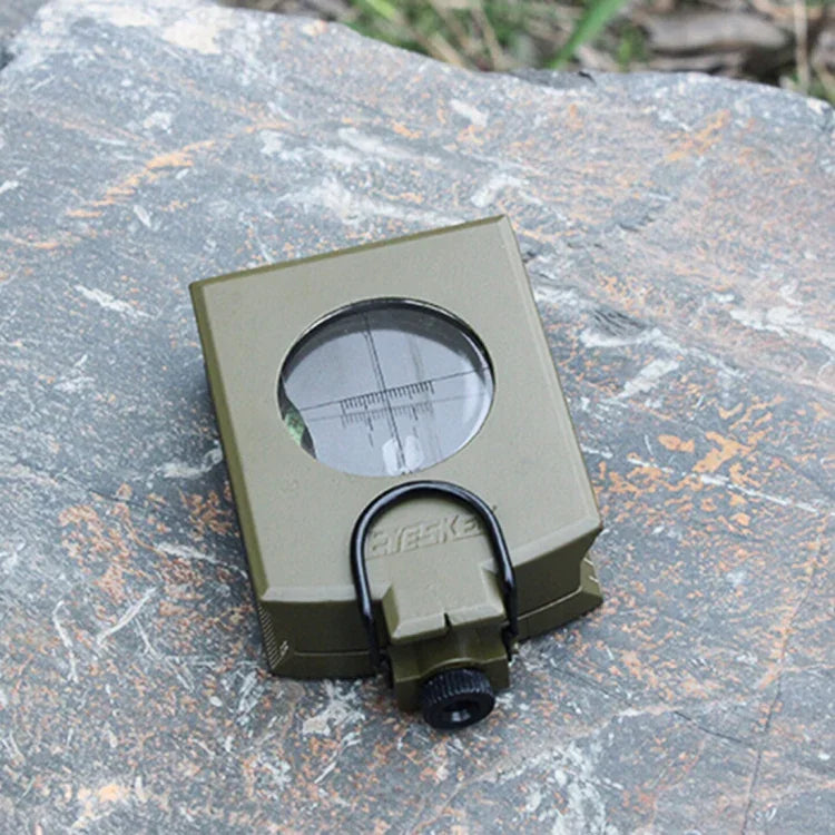 GoldGood K4074 Outdoor Multifunktions-Militärreise-Geologie-Taschen-Prismenkompass mit Leuchtanzeige, K4074