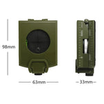 GoldGood K4074 Outdoor Multifunktions-Militärreise-Geologie-Taschen-Prismenkompass mit Leuchtanzeige, K4074