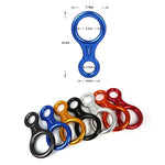 Klettern Rettung Achter Abseilgerät Sicherungsgerät (Schwarz), TP8601P (Schwarz), TP8601P (Silber), TP8601P (Rot), TP8601P (Blau), TP8601P (Gold), TP8601P (Orange), TP8601P (Dunkelgrau)
