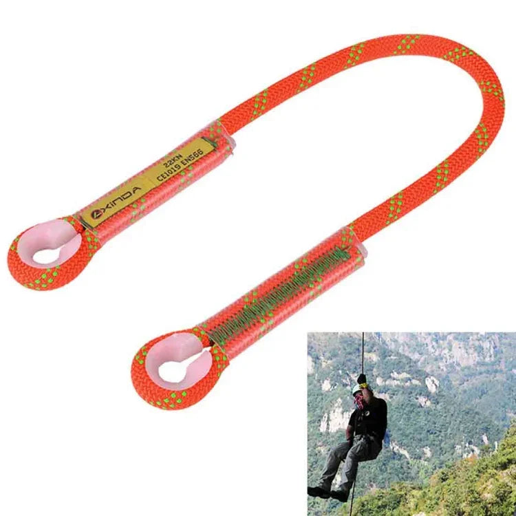 Sicherheitsseil für Outdoor-Klettern, Abseilen, Bergsteigen, Fallschutz, Länge: 60 cm, Länge: 60 cm