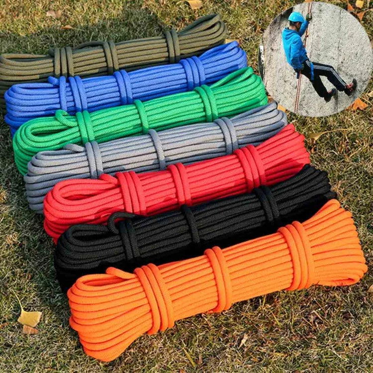 Outdoor-Kletter- und Wanderzubehör, hochfestes Hilfsseil, Sicherheitsseil, Durchmesser: 9,5 mm, Länge: 10 m, zufällige Farbe, Durchmesser: 9,5 mm, Länge: 10 m