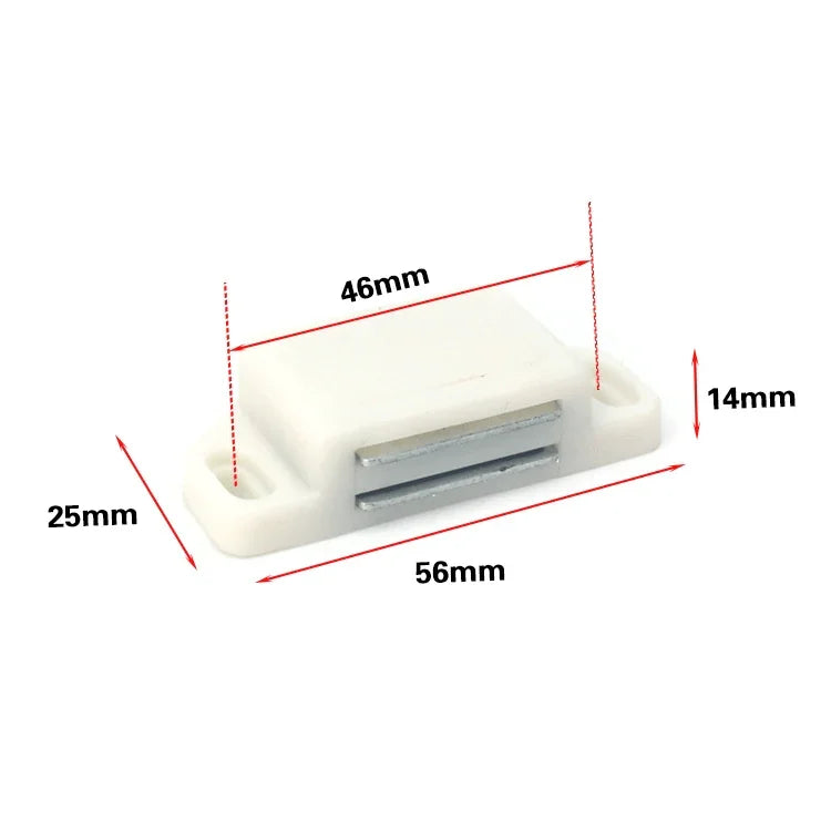 30 Stück Kunststoff starker magnetischer Schranktür-Sauger, Kleiderschrank-Bücherregal-Heimzubehör, Größe: M, M
