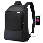 Bopai 751-006881 Business Anti-Diebstahl Wasserdichte Große Kapazität Doppel-Schultertasche mit USB-Ladeanschluss, Größe: 30x14x44cm, 751-006881