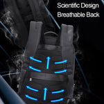 Bopai 751-006881 Business Anti-Diebstahl Wasserdichte Große Kapazität Doppel-Schultertasche mit USB-Ladeanschluss, Größe: 30x14x44cm, 751-006881