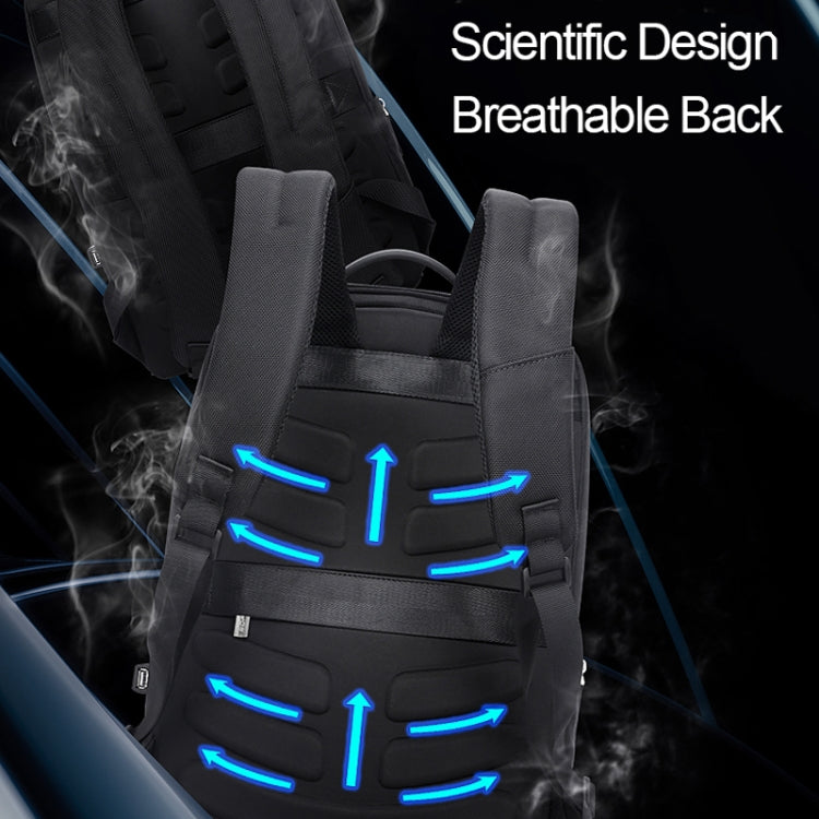 Bopai 751-006881 Business Anti-Diebstahl Wasserdichte Große Kapazität Doppel-Schultertasche mit USB-Ladeanschluss, Größe: 30x14x44cm, 751-006881