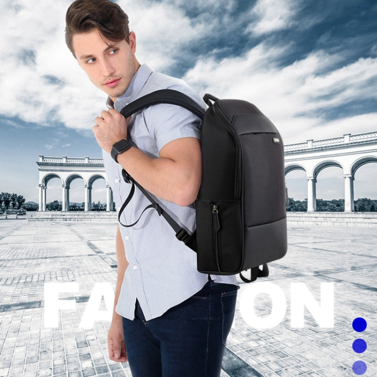 Bopai 751-006881 Business Anti-Diebstahl Wasserdichte Große Kapazität Doppel-Schultertasche mit USB-Ladeanschluss, Größe: 30x14x44cm, 751-006881