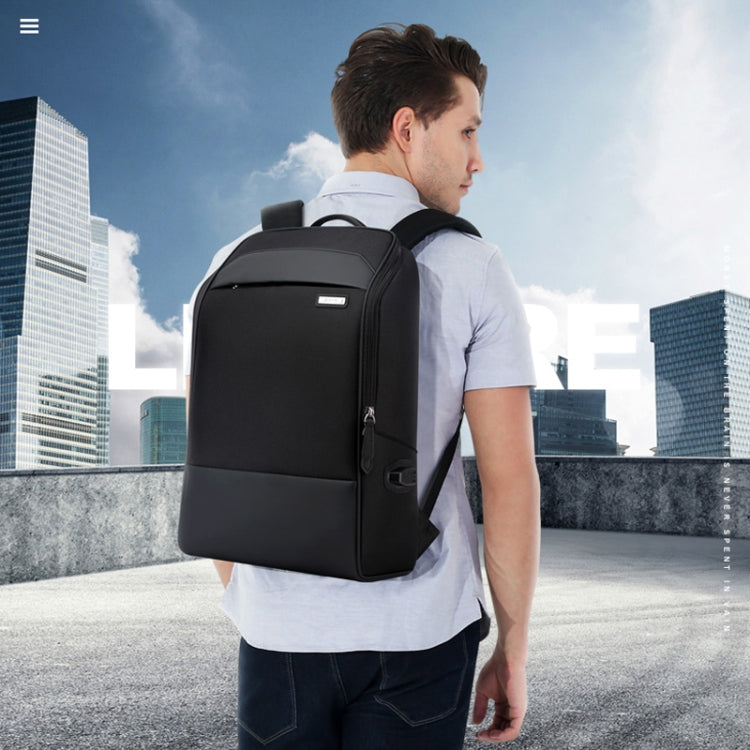 Bopai 751-006881 Business Anti-Diebstahl Wasserdichte Große Kapazität Doppel-Schultertasche mit USB-Ladeanschluss, Größe: 30x14x44cm, 751-006881