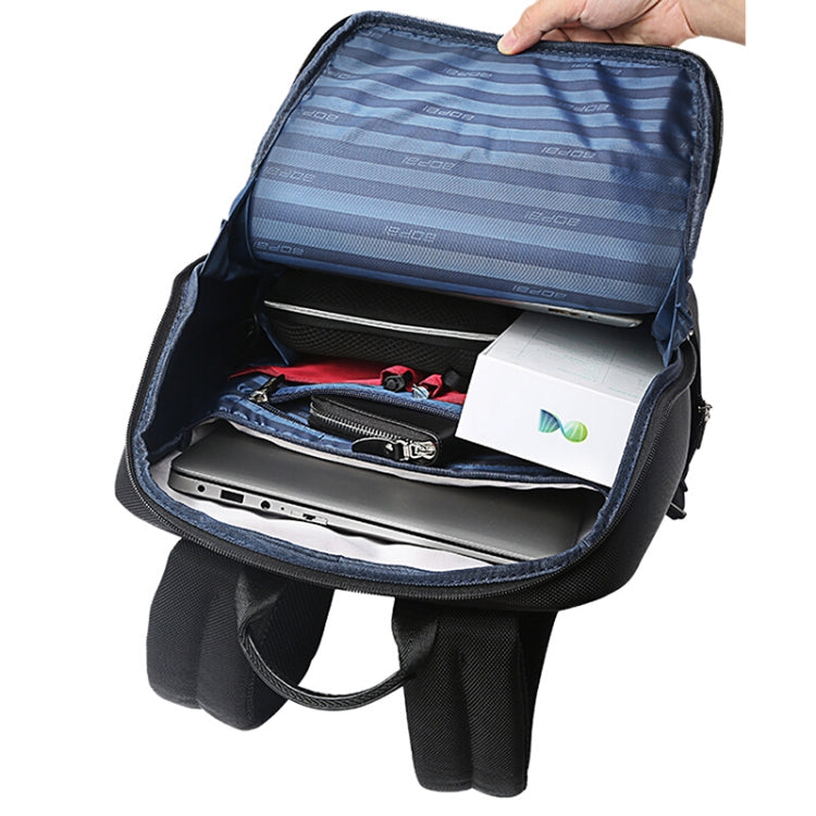Bopai 751-006881 Business Anti-Diebstahl Wasserdichte Große Kapazität Doppel-Schultertasche mit USB-Ladeanschluss, Größe: 30x14x44cm, 751-006881
