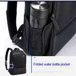 Bopai 751-006881 Business Anti-Diebstahl Wasserdichte Große Kapazität Doppel-Schultertasche mit USB-Ladeanschluss, Größe: 30x14x44cm, 751-006881