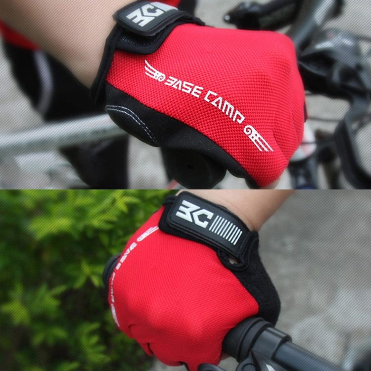 BaseCamp BC-204 Fahrrad-Halbfingerhandschuhe aus Lycra, Größe: M, Größe: M