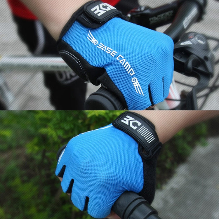 BaseCamp BC-204 Bicycle Half Finger Gloves Lycra Fabric Cycling Gloves, Size: XL, Size: XL