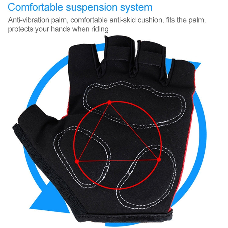 BaseCamp BC-204 Bicycle Half Finger Gloves Lycra Fabric Cycling Gloves, Size: XL, Size: XL