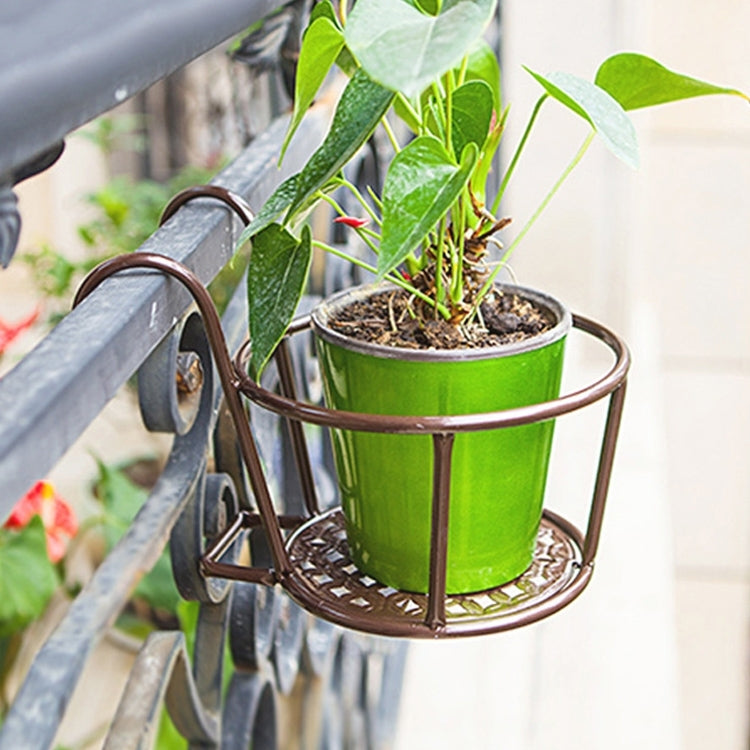 Eisen Metall Geländer Topfpflanzenregale Hängender Blumentopfhalter