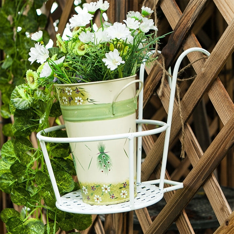 Eisen Metall Geländer Topfpflanzenregale Hängender Blumentopfhalter