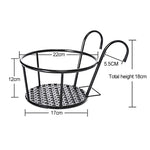 Eisen Metall Geländer Topfpflanzenregale Hängender Blumentopfhalter
