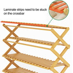 6-stöckiger Balkon Wohnzimmer Klappbarer Massivholz-Blumenständer Topfpflanzenregale, Länge: 100cm, 100cm 6-stöckig