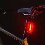 AQY-096 IPX4 Abnehmbares USB Wiederaufladbares Dual-Farb LED Fahrrad-Rücklicht, Weiß & Rot, Blau & Rot