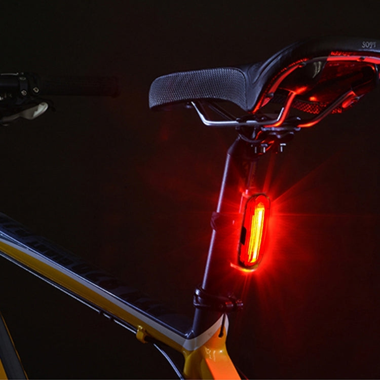 AQY-096 IPX4 Abnehmbares USB Wiederaufladbares Dual-Farb LED Fahrrad-Rücklicht, Weiß & Rot, Blau & Rot