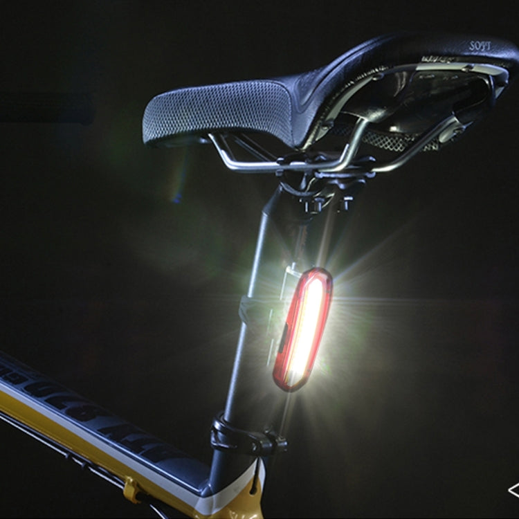 AQY-096 IPX4 Abnehmbares USB Wiederaufladbares Dual-Farb LED Fahrrad-Rücklicht, Weiß & Rot, Blau & Rot