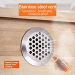 10pcs Bevel Surface 19mm Cabinet Round Air Vent Stainless Steel Louvered Grille Cover Vents with Little Holes, 19mm Bevel