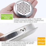 10pcs Flat Surface 29mm Cabinet Round Air Vent Stainless Steel Louvered Grille Cover Vents with Little Holes, 29mm Flat