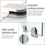 15-20mm Flat Bottom Matte Polished  304 Stainless Steel Fixed Clip Railing Glass Wood Layer Board Clamp Bracket, 15-20mm, Flat, 304 Stainless Steel